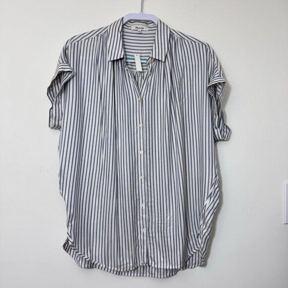 Madewell Tops - Madewell Central Shirt Size M In Ballard Stripe Button Down Relaxed Fit New